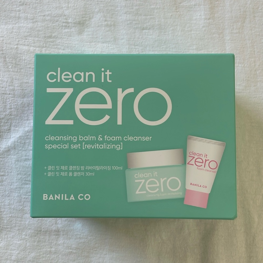 banila co clean it zero cleansing balm & foam cleanser special set